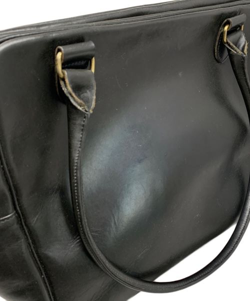 BRITANNIA LEATHERS（ブリタニアレザー）BRITANNIA LEATHERS (ブリタニアレザー) BRITANNIA LEATHERS レザーボストンバッグ ブラックの古着・服飾アイテム