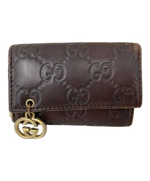 GUCCI（グッチ）GUCCI (グッチ) GUCCI キーケース ブラウンの古着・服飾アイテム