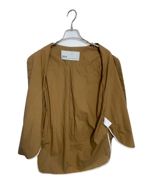 ticca（ティッカ）TICCA (ティッカ) TICCA ビブヨークシャツ ブラウン サイズ:1の古着・服飾アイテム