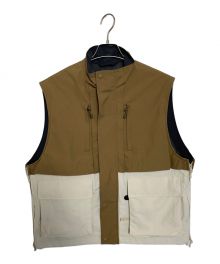 DAIWA PIER39（ダイワ ピア39）の古着「DAIWA PIER39 W's TECH LOGGER MOUNTAIN VEST」｜ブラウン×ベージュ