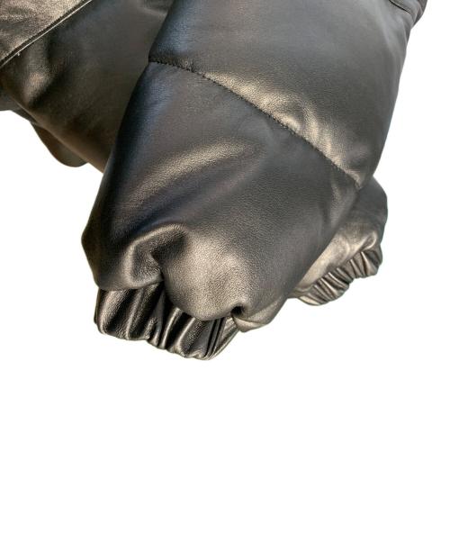Schott（ショット）Schott (ショット) Schott ラムレザーデタッチャブルダウンジャケット ブラック サイズ:Lの古着・服飾アイテム