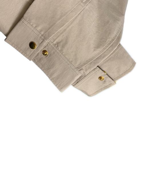 BEAUTY&YOUTH（ビューティーアンドユース）BEAUTY&YOUTH (ビューティーアンドユース) BEAUTY&YOUT グログランフードマウンテンパーカー ベージュ サイズ:Sの古着・服飾アイテム