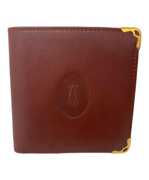 Cartier（カルティエ）Cartier (カルティエ) Cartier 2つ折り財布 ボルドーの古着・服飾アイテム