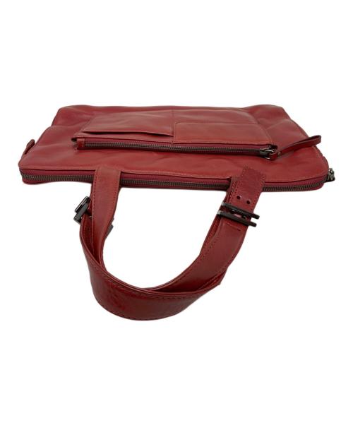 BOSS HUGO BOSS（ボス ヒューゴボス）BOSS HUGO BOSS (ボス ヒューゴボス) BOSS HUGO BOSS レザーショルダーバッグ レッドの古着・服飾アイテム