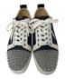 中古・古着 Christian Louboutin (クリスチャン・ルブタン) LOUIS Junior Spikes スニーカー ネイビー×ホワイト サイズ:40.5：20000円