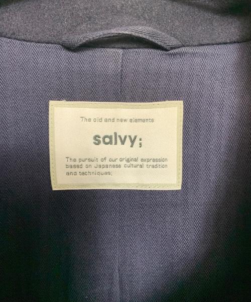 salvy;（サヴィー）salvy; (サヴィー) Pコート ブラック サイズ:2の古着・服飾アイテム