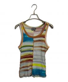 DIESEL（ディーゼル）の古着「DIESEL グラデーションDロゴタンクトップ」｜マルチカラー