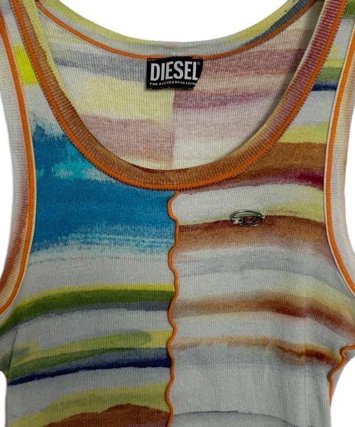 DIESEL（ディーゼル）DIESEL (ディーゼル) DIESEL グラデーションDロゴタンクトップ マルチカラー サイズ:XSの古着・服飾アイテム