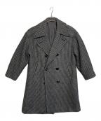 Plageプラージュ）の古着「コート」｜ブラック×ホワイト