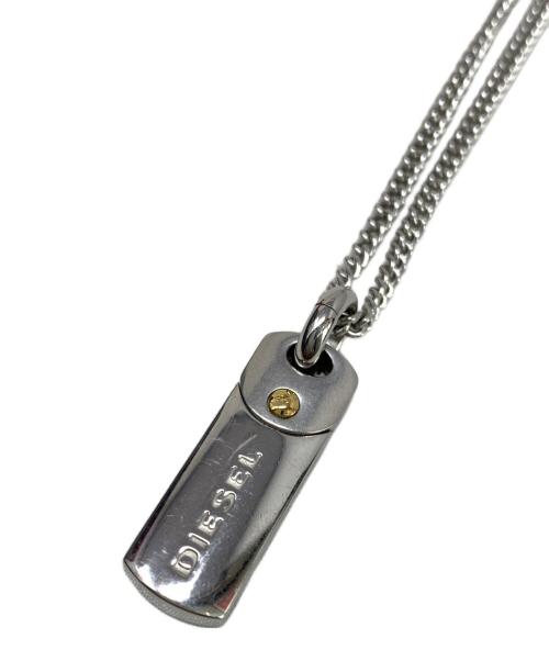 DIESEL（ディーゼル）DIESEL (ディーゼル) DIESEL ドックタグネックレス シルバー（色）の古着・服飾アイテム