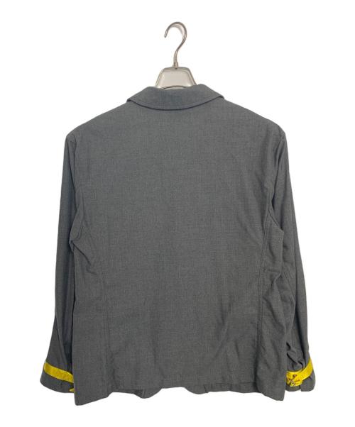myne（マイン）MYNE (マイン) MYNE ジャケット グレー×イエロー サイズ:Mの古着・服飾アイテム