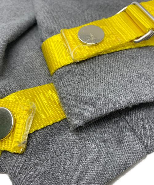 myne（マイン）MYNE (マイン) MYNE ジャケット グレー×イエロー サイズ:Mの古着・服飾アイテム