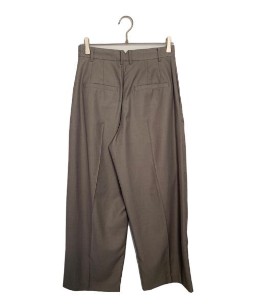 SLOBE IENA（スローブ イエナ）SLOBE IENA (スローブ イエナ) SLOBE IENA タックセンタープレスパンツ ブラウン サイズ:40 未使用品の古着・服飾アイテム