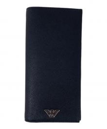 EMPORIO ARMANI（エンポリオアルマーニ）の古着「AVSラージウォレット」｜ブラック