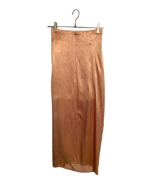 MAISON SPECIAL（メゾンスペシャル）MAISON SPECIAL (メゾンスペシャル) MAISON SPECIAL Satin Shirring Tight Skirt オレンジ サイズ:36の古着・服飾アイテム