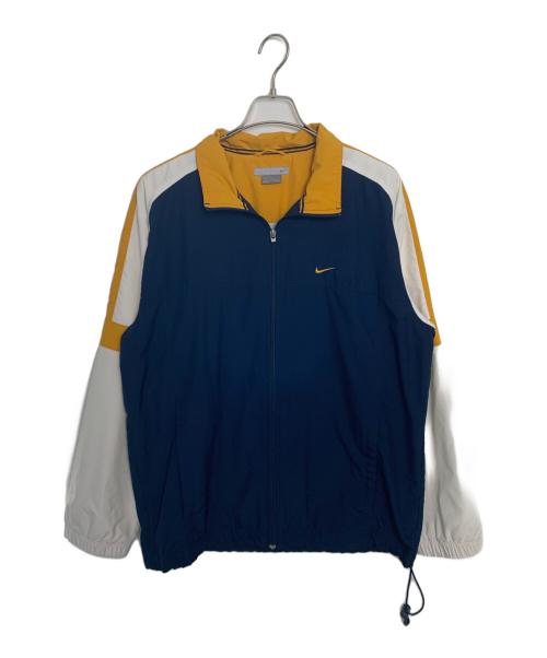 NIKE（ナイキ）NIKE (ナイキ) NIKE フルジップウィンドブレーカー イエロー×ホワイト×ネイビー サイズ:Mの古着・服飾アイテム