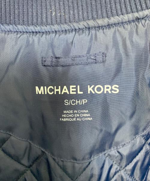 MICHAEL KORS（マイケル・コース）MICHAEL KORS (マイケルコース) ウールバーシティボンバー ネイビー サイズ:S/CH/Pの古着・服飾アイテム
