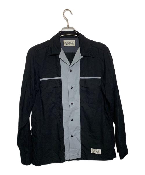 WACKO MARIA（ワコマリア）WACKO MARIA (ワコマリア) オープンカラーシャツ ブラック サイズ:Sの古着・服飾アイテム