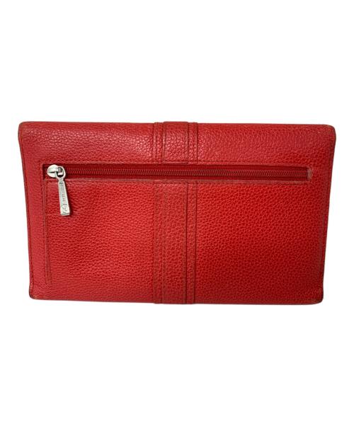 LONGCHAMP（ロンシャン）LONGCHAMP (ロンシャン) LONGCHAMP 3つ折り財布 レッドの古着・服飾アイテム