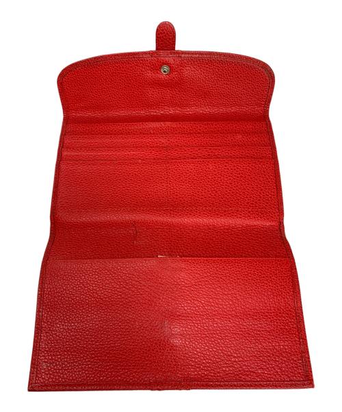 LONGCHAMP（ロンシャン）LONGCHAMP (ロンシャン) LONGCHAMP 3つ折り財布 レッドの古着・服飾アイテム
