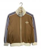 adidas Originalsアディダスオリジナル）の古着「adidas originals ADICOLOR HERITAGE NOW トラックジャケット」｜ブラウン×ホワイト