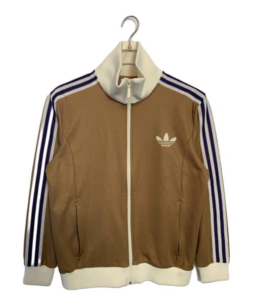 adidas Originals（アディダスオリジナル）adidas originals (アディダスオリジナル) adidas originals ADICOLOR HERITAGE NOW トラックジャケット ブラウン×ホワイト サイズ:XLの古着・服飾アイテム
