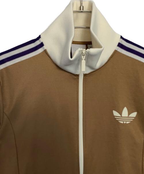 adidas Originals（アディダスオリジナル）adidas originals (アディダスオリジナル) adidas originals ADICOLOR HERITAGE NOW トラックジャケット ブラウン×ホワイト サイズ:XLの古着・服飾アイテム