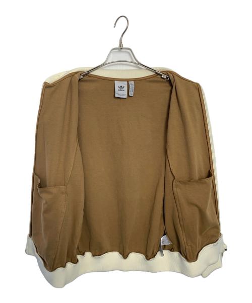 adidas Originals（アディダスオリジナル）adidas originals (アディダスオリジナル) adidas originals ADICOLOR HERITAGE NOW トラックジャケット ブラウン×ホワイト サイズ:XLの古着・服飾アイテム