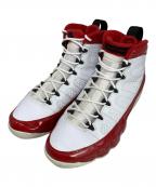 NIKEナイキ）の古着「NIKE AIR JORDAN 9 RETRO GYM RED ハイカットスニーカー」｜レッド×ホワイト