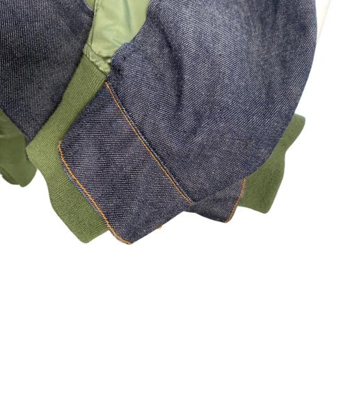 A.P.C.（アーペーセー）A.P.C. (アーペーセー) sacai (サカイ) A.P.C. sacai eimi denim jacket インディゴ×オリーブ サイズ:Mの古着・服飾アイテム