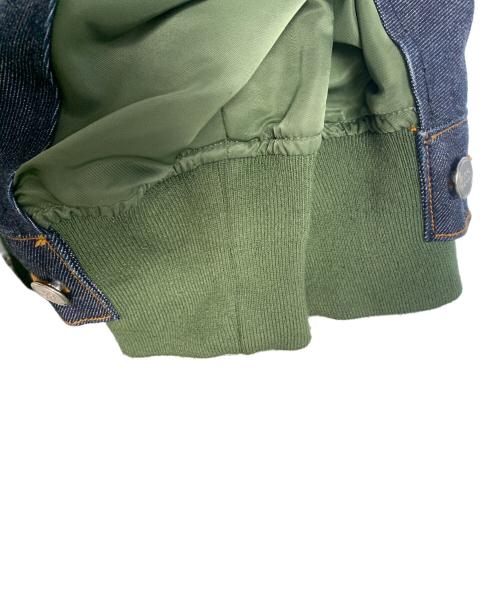 A.P.C.（アーペーセー）A.P.C. (アーペーセー) sacai (サカイ) A.P.C. sacai eimi denim jacket インディゴ×オリーブ サイズ:Mの古着・服飾アイテム