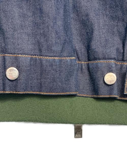 A.P.C.（アーペーセー）A.P.C. (アーペーセー) sacai (サカイ) A.P.C. sacai eimi denim jacket インディゴ×オリーブ サイズ:Mの古着・服飾アイテム