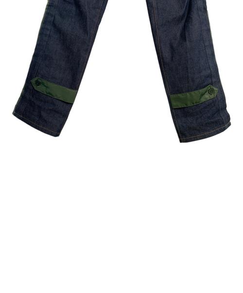 A.P.C.（アーペーセー）A.P.C. (アーペーセー) sacai (サカイ) A.P.C. sacai PANTALON HARU切替デニムパンツ インディゴ×オリーブ サイズ:XXSの古着・服飾アイテム