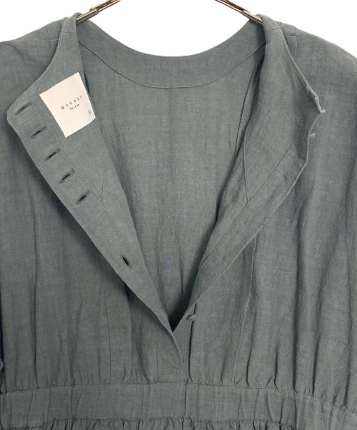 magali（マガリ）MAGALI (マガリ) MAGALI リネンワンピース グレー サイズ:Freeの古着・服飾アイテム