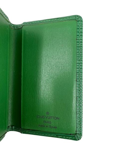 LOUIS VUITTON（ルイ ヴィトン）LOUIS VUITTON (ルイ ヴィトン) LOUIS VUITTON エピ 名刺入れ グリーンの古着・服飾アイテム