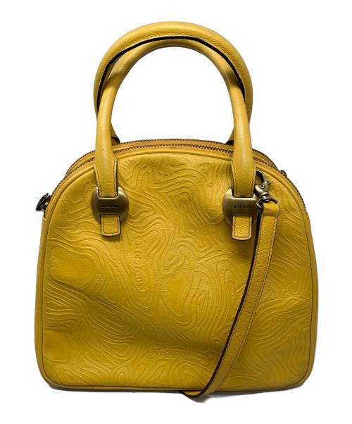 a.testoni（アテストーニ）a.testoni (アテストーニ) a.testoni 2WAYバッグ イエローの古着・服飾アイテム