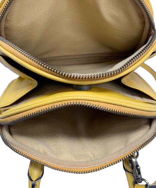 a.testoni（アテストーニ）a.testoni (アテストーニ) a.testoni 2WAYバッグ イエローの古着・服飾アイテム