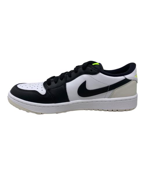 NIKE GOLF（ナイキゴルフ）NIKE GOLF (ナイキゴルフ) NIKE GOLF Air Jordan 1 Low Golf Phantom/Volt ゴルフシューズ ホワイト×ブラック サイズ:27.5cm 未使用品の古着・服飾アイテム