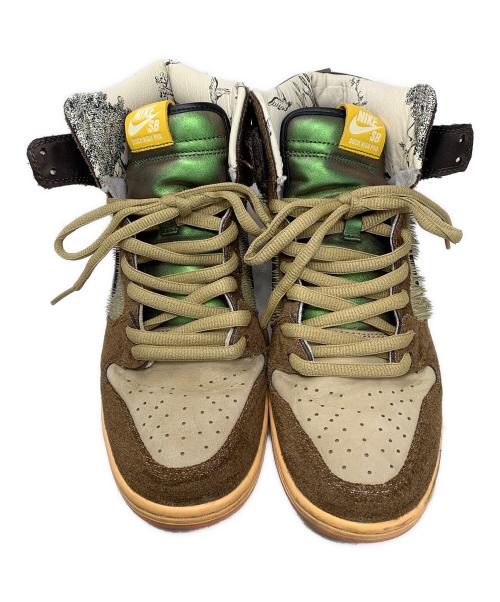 NIKE SB（ナイキエスビー）NIKE SB (ナイキエスビー) Concepts (コンセプト) NIKE SB Concepts DUNK HIGH DUCK スニーカー ブラウン×ベージュ サイズ:26.5㎝の古着・服飾アイテム