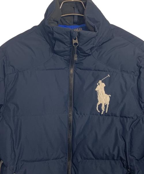 POLO RALPH LAUREN（ポロ・ラルフローレン）POLO RALPH LAUREN (ポロ・ラルフローレン) POLO RALPH LAUREN ダウンジャケット ブルー×ブラック サイズ:Sの古着・服飾アイテム
