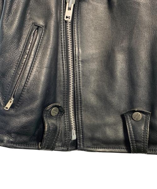 KADOYA（カドヤ）kadoya (カドヤ) kadoya ダブルライダースジャケット ブラック サイズ:Ｌの古着・服飾アイテム