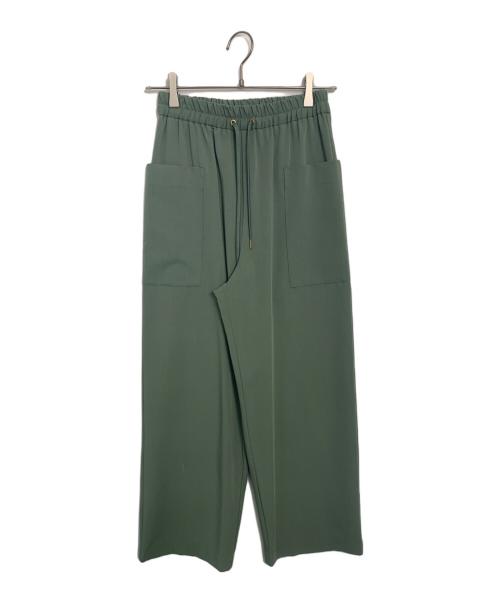 URBAN RESEARCH（アーバンリサーチ）URBAN RESEARCH (アーバンリサーチ) URBAN RESEARCH ドロストセミワイドパンツ グリーン サイズ:36の古着・服飾アイテム