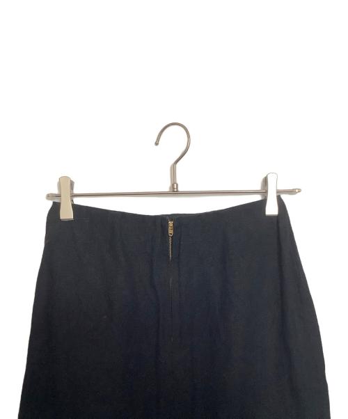 Spick and Span（スピック＆スパン）Spick and Span (スピックアンドスパン) Spick and Span リネンスカート ブラック サイズ:36の古着・服飾アイテム