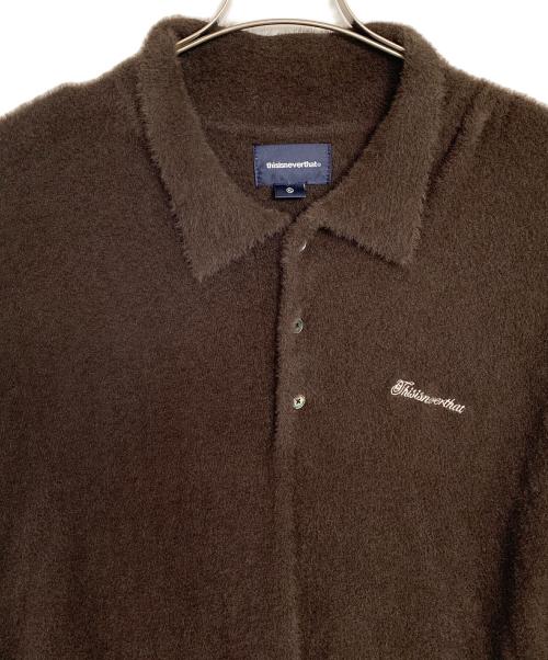 thisisneverthat（ディスイズネバーザット）thisisneverthat (ディスイズネバーザット) Script Shaggy Knit ブラウン サイズ:XLの古着・服飾アイテム