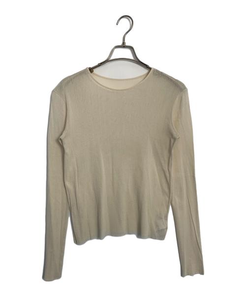 Plage（プラージュ）Plage (プラージュ) Plage Mesh Sheer Ｔ ベージュ サイズ:-の古着・服飾アイテム