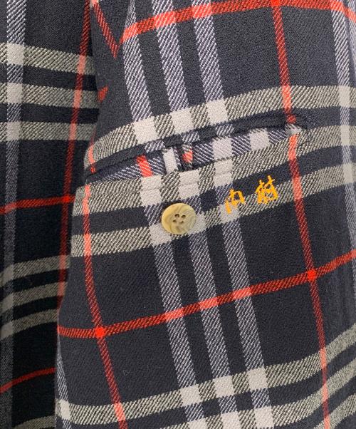 Burberry's（バーバリー）Burberry's (バーバリーズ) Burberry's ラムウールジップブルゾン ネイビー サイズ:Lの古着・服飾アイテム