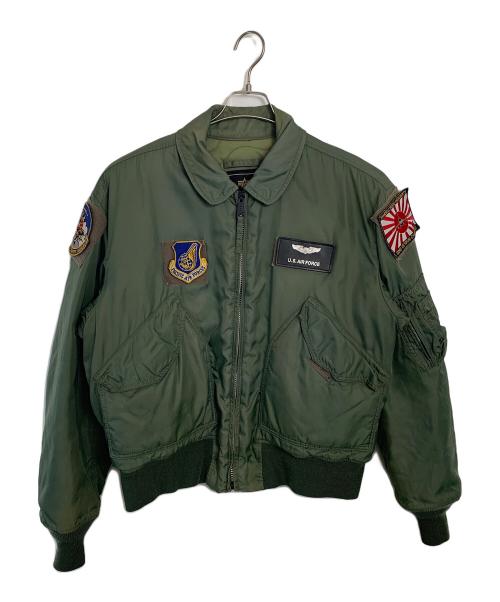 ALPHA（アルファ）ALPHA (アルファ) MA-1ジャケット オリーブ サイズ:LARGEの古着・服飾アイテム
