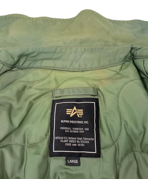 ALPHA（アルファ）ALPHA (アルファ) MA-1ジャケット オリーブ サイズ:LARGEの古着・服飾アイテム