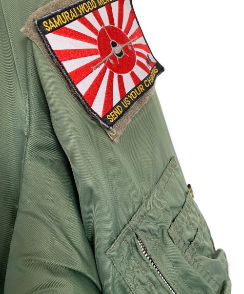 ALPHA（アルファ）ALPHA (アルファ) MA-1ジャケット オリーブ サイズ:LARGEの古着・服飾アイテム