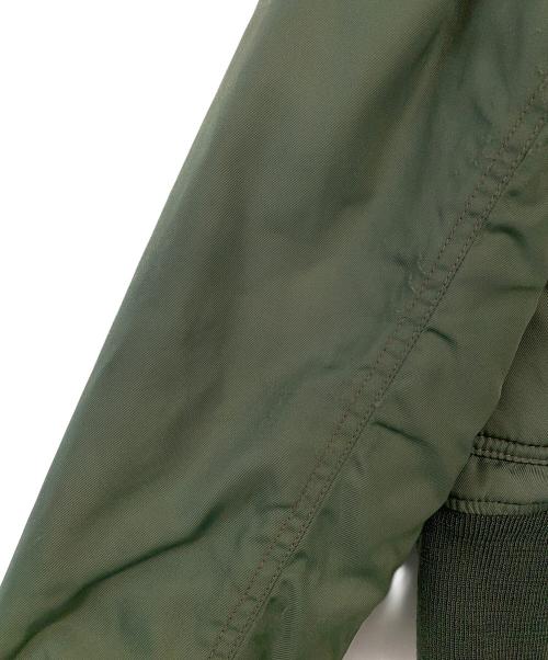 ALPHA（アルファ）ALPHA (アルファ) MA-1ジャケット オリーブ サイズ:LARGEの古着・服飾アイテム